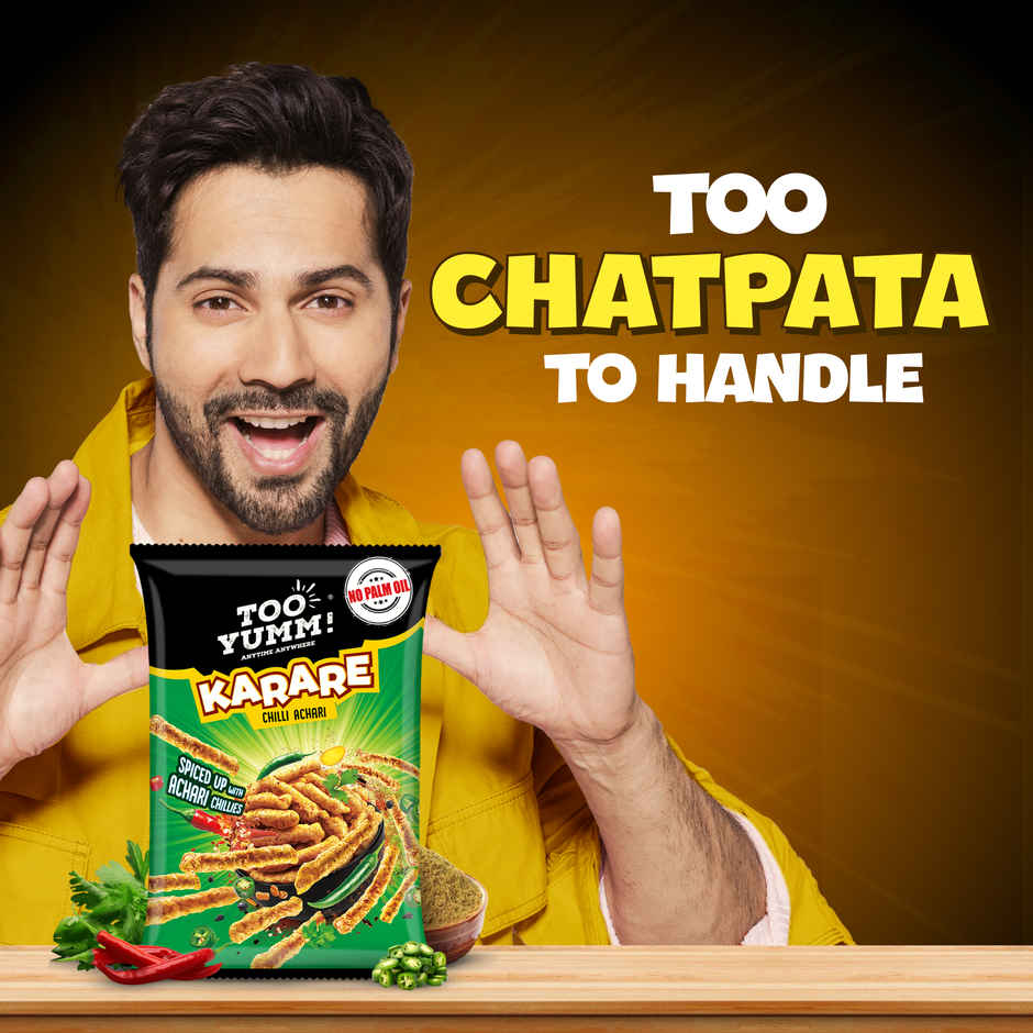 Too Yumm! Karare Chilli Achari Flavour | Tangy | No Palm Oil Crisps