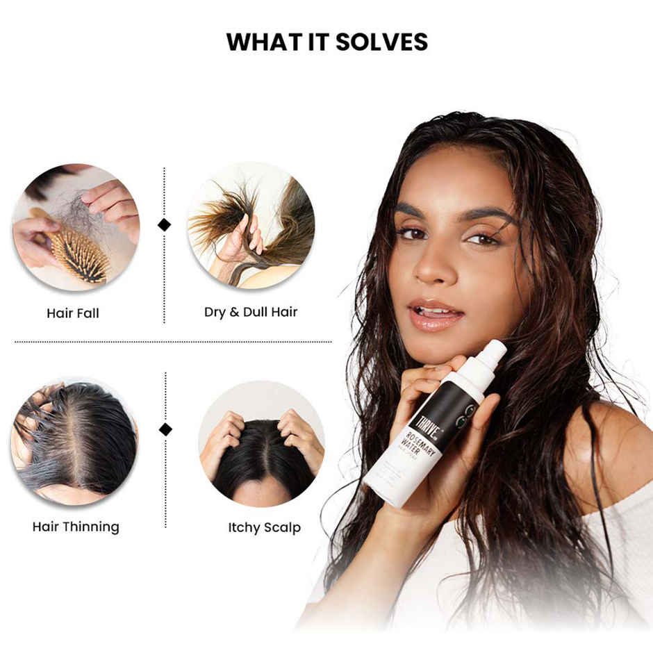 Thriveco Rosemary Water Hair Spray With 100% Natural Rosemary Extract For Men & Women,