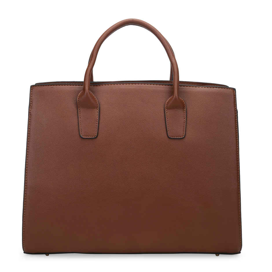 Lavie Women's Ellon Laptop Handbag for | Ladies purse | Shoulder Bag | Brown