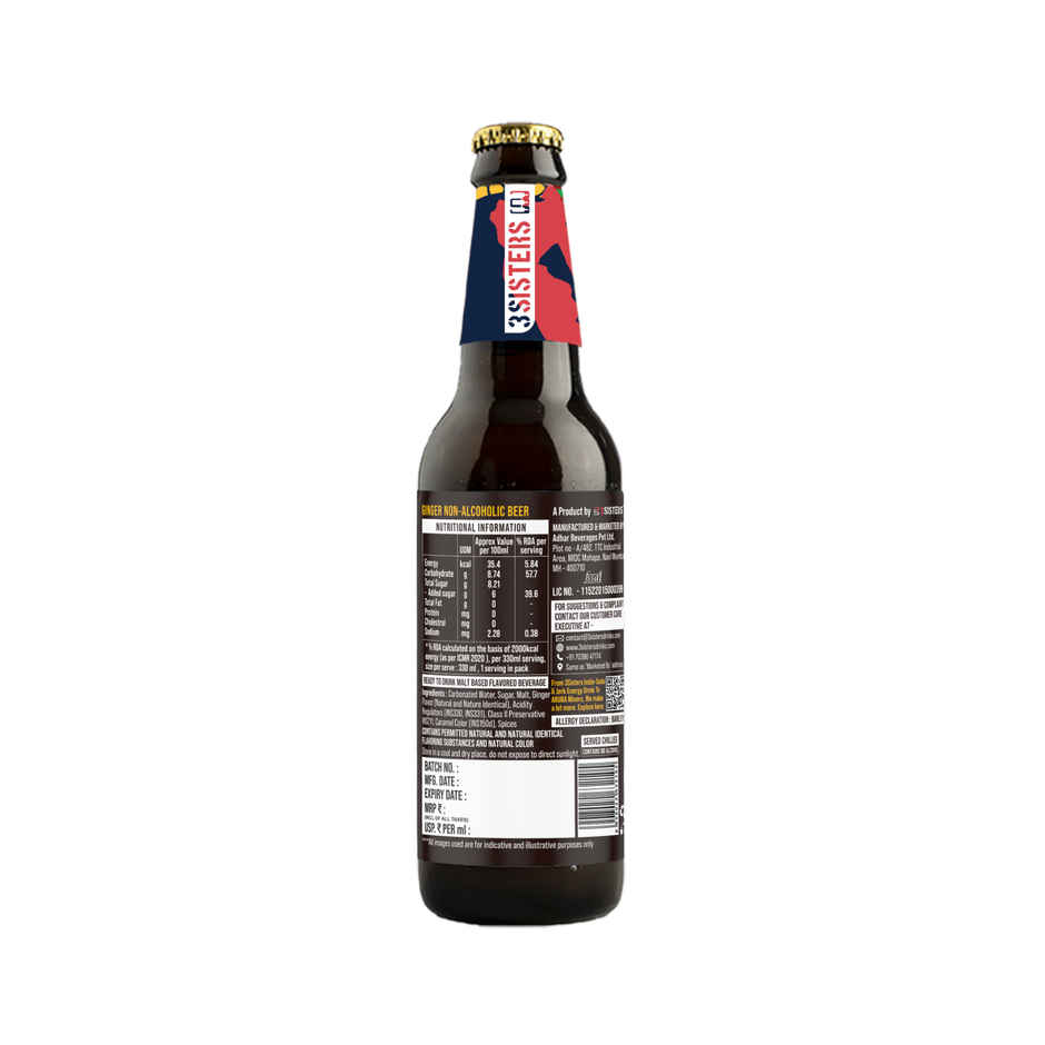 3 Sisters Ginger Non Alcoholic Beer