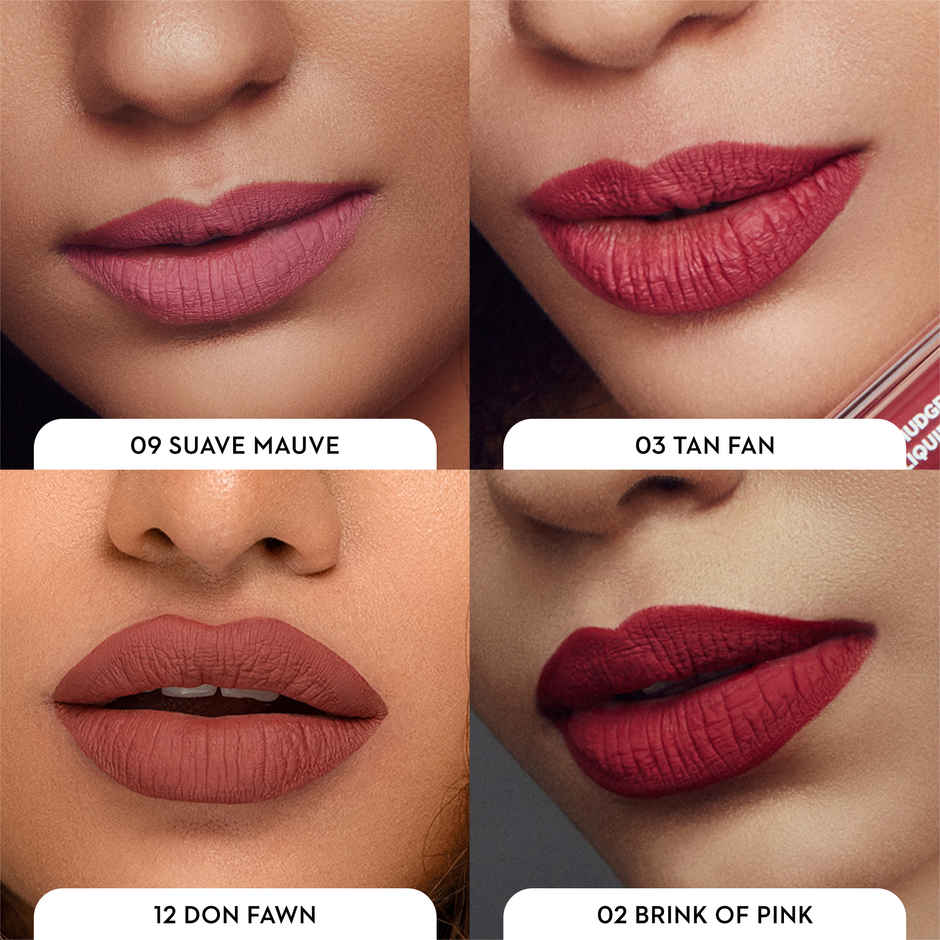 SUGAR Cosmetics Smudge Me Not Liquid Mini Lipstick Set - Nude Set