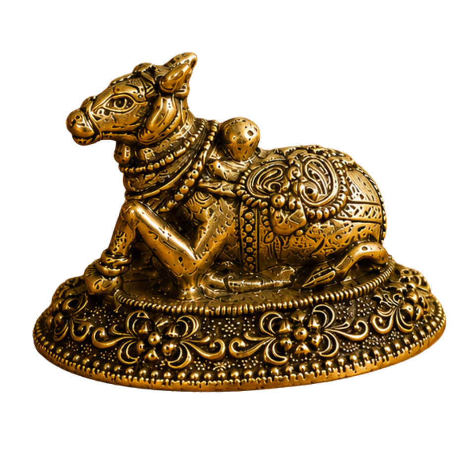Pure Brass Nandi Idol | Estoria Collective