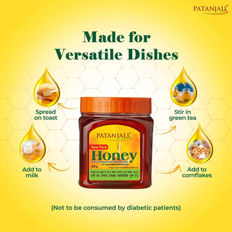 Patanjali Honey Natural Shahed No Added Sugar Sahad