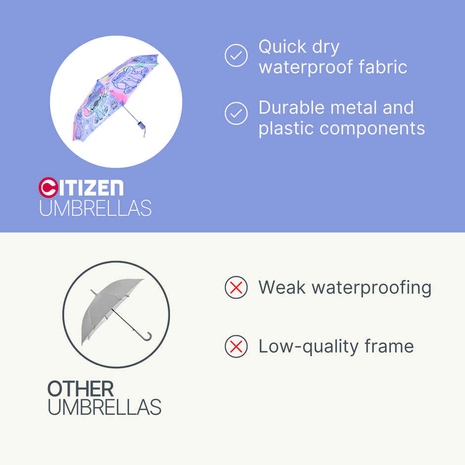 Citizen 3 Fold Auto Kids Umbrella Lilo Stitch Print