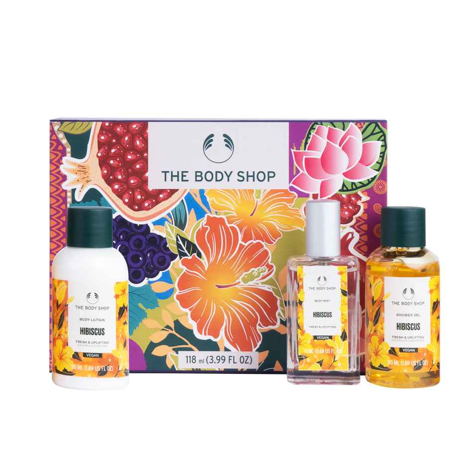 The Body Shop Hibiscus Shower Gel, Body Lotion & Body Mist Gift Set