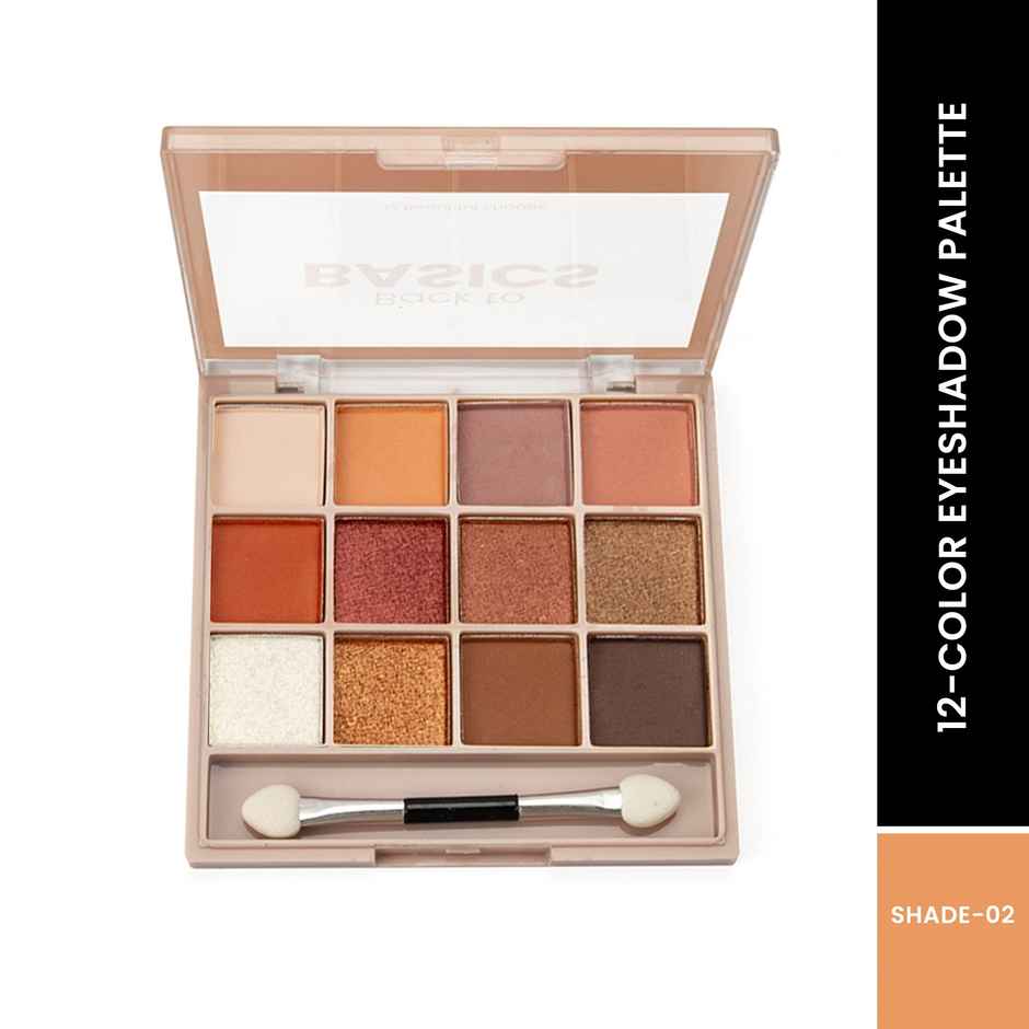 MARS Cosmetics Back To Basics Eyeshadow Palette With Free Applicator (Shade-02)