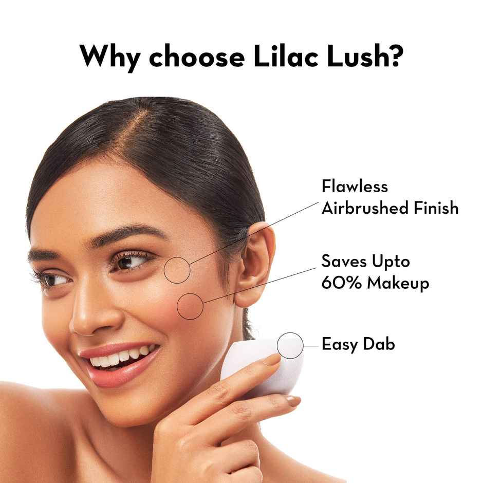 Plush Beauty Blender For Smooth Makeup Application Lilac Lush Makeup Sponge