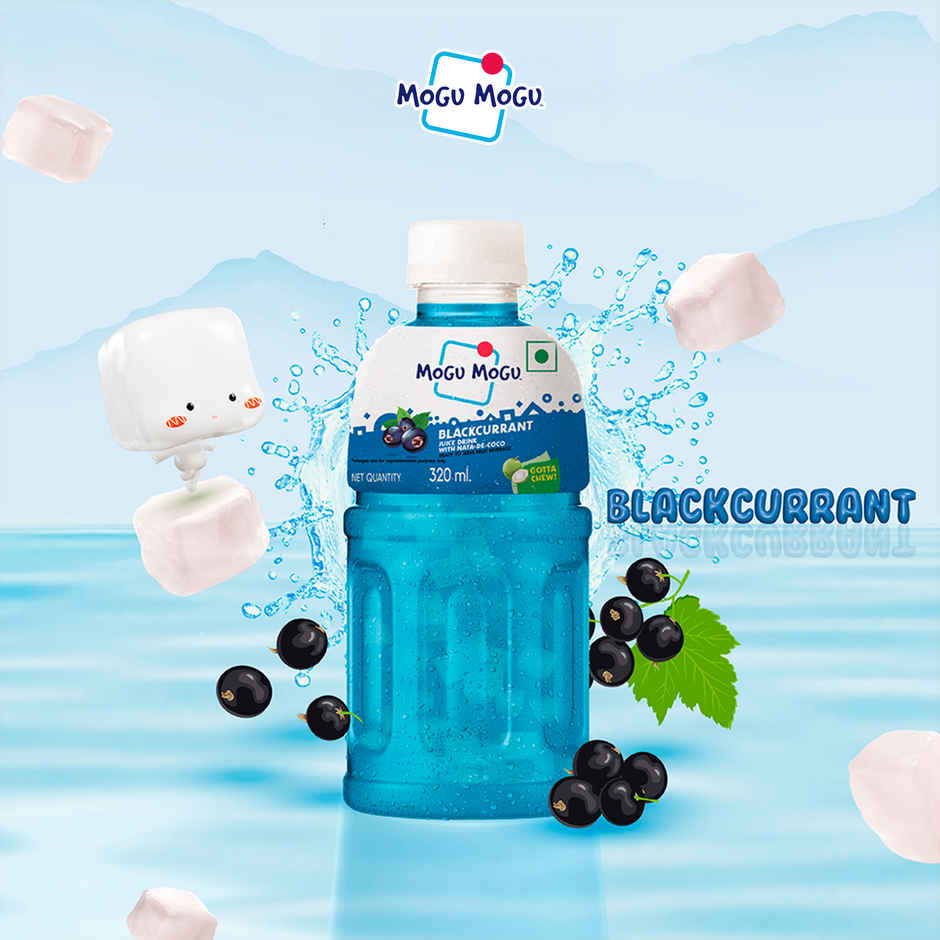 Mogu Mogu Blackcurrant Fruit Drink with Nata de Coco