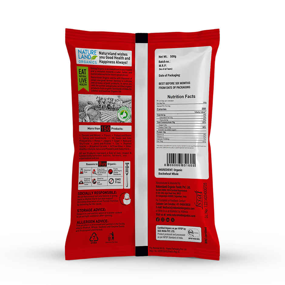 Natureland Organics Buckwheat Flour