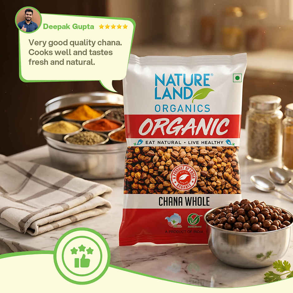 Natureland Organics Kala Chana Whole 