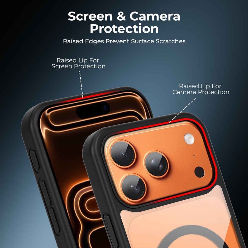 Artistque Case For iPhone 17 Pro Back Cover | MagSafe Black