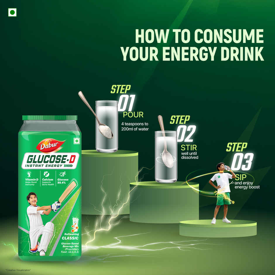 Dabur Glucose-D Instant Energy Powder