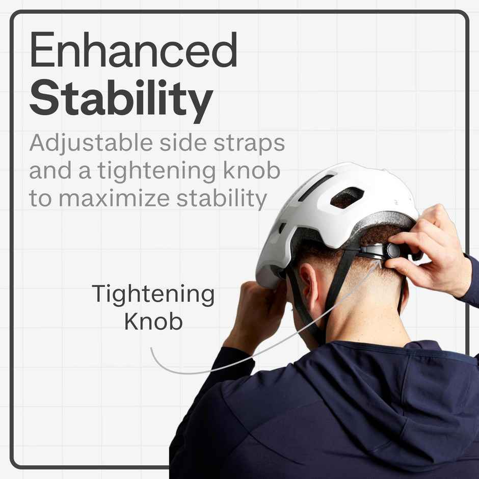 Decathlon | Rockrider Adult MTB Cycling Helmet | White - M