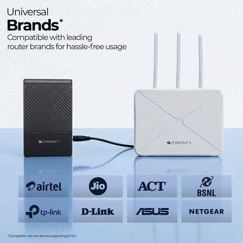 Zebronics EnergiUPS 4K Router UPS | 4000mAh | 4H Backup | 3A Output | Fast Charging