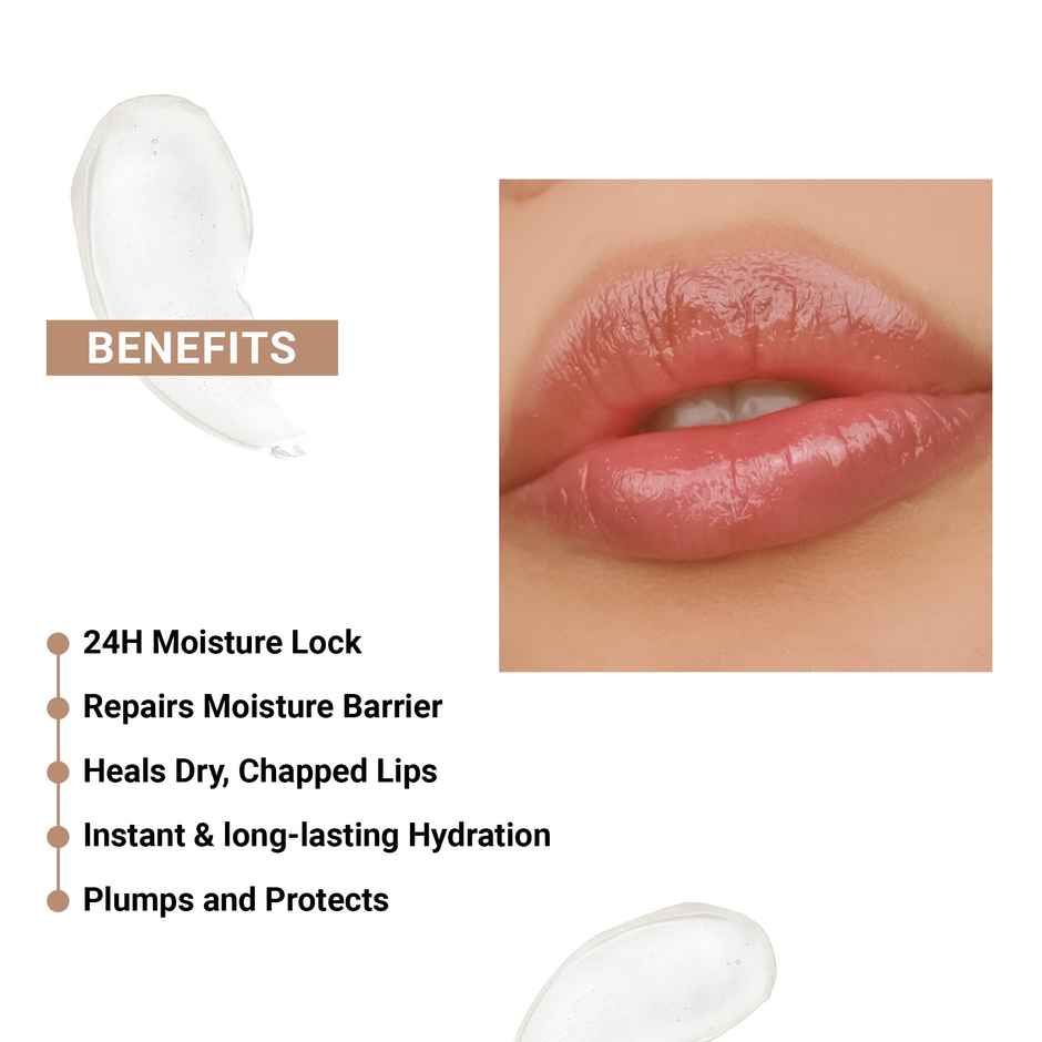 SEREKO Hydra Lip Balm with Ceramide, Peptide & 24H Moisture Lock | Non Tinted Lip Care | Salted Caramel