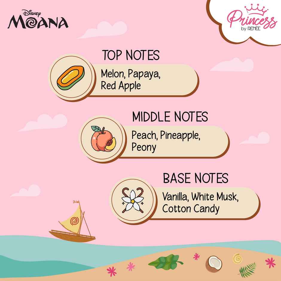 Renee Princess by Renee Disney Moana Tropical Bliss Fragrance Mist