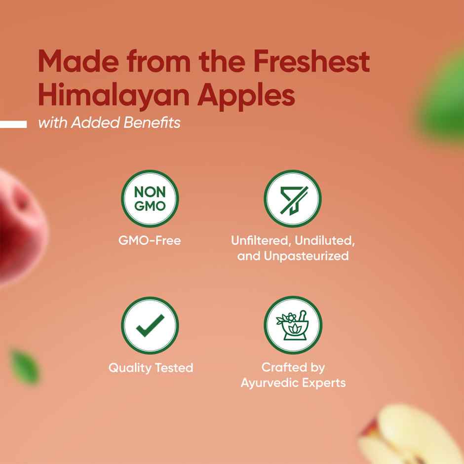 Dr. Vaidya's Apple Cider Vinegar for Weight Loss | Helps Craving Control | No Added Sugar | Vegan