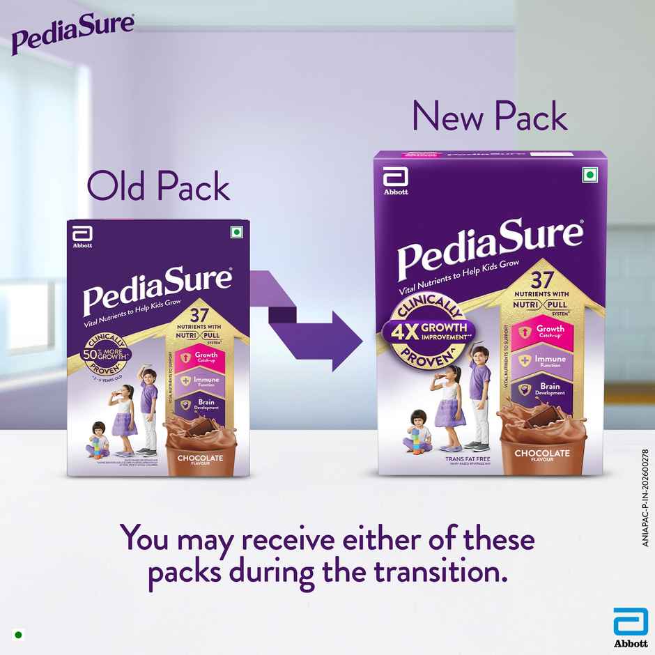 PediaSure Scientifically Designed Chocolate Drink Mix | For 2 - 6 years Kids