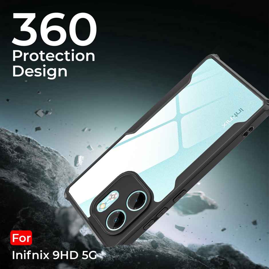 Artistque Case for Infinix SMART 9 HD Back Cover | Transparent Shockproof TPU Cover