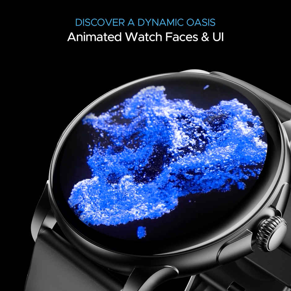 boAt Lunar Oasis Smartwatch | 1.43" AMOLED Display | BT Calling - Active Black