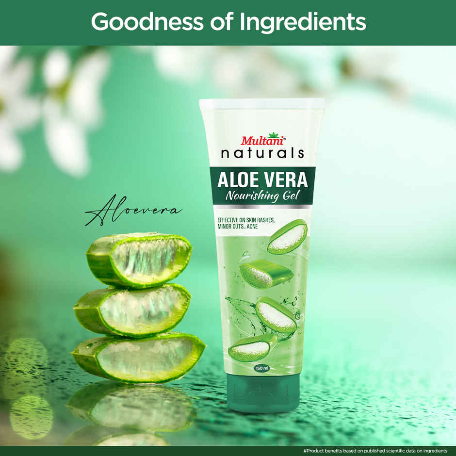Multani Naturals Aloe Vera Face Gel Anti-Acne & Pimple Control Wrinkles