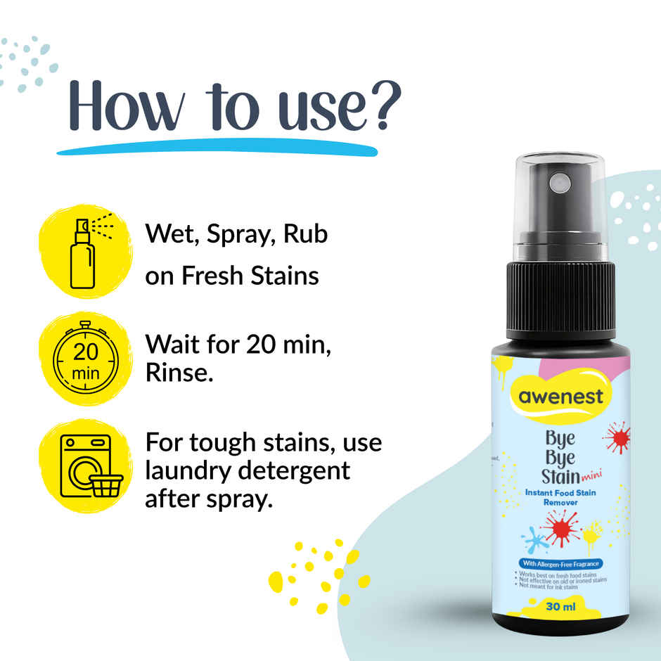 Awenest Bye Bye Stain Remover Fabric Spray