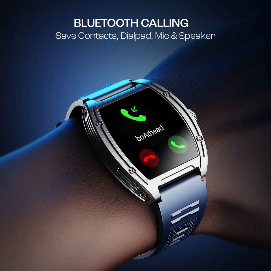 boAt Enigma Ascend Smartwatch | 1.76" Display | Functional Crown - Ocean Blue