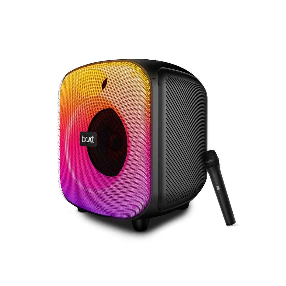 boAt PartyPal 65 Pro, 42W Signature Sound, Karaoke Mic, 8H Battery, Bluetooth Speaker |Premium Black