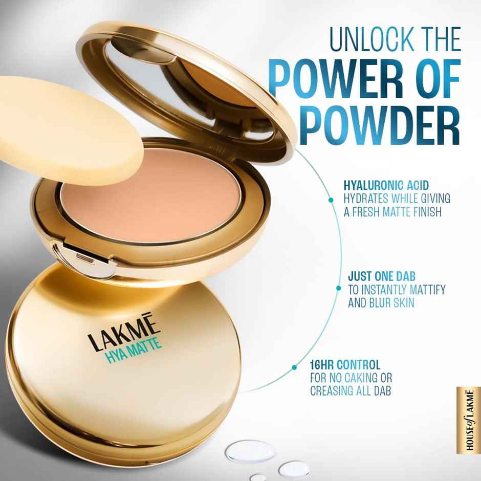 Lakme 9to5 Hya Matte Pressed Powder | Sand