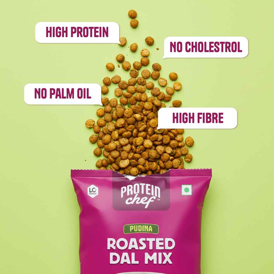 Protein Chef 10g Protein Pulses Mixture Namkeen Roasted Healthy Snacks