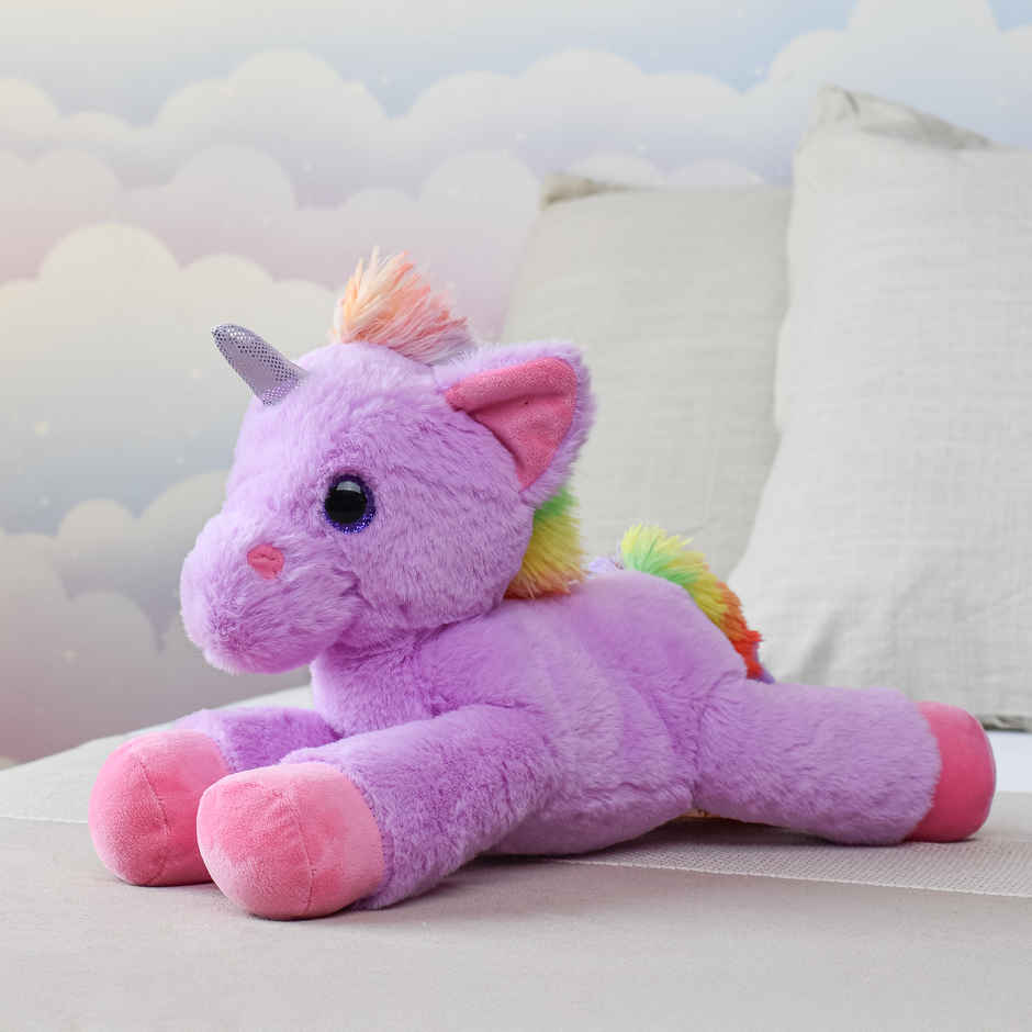 Mirada 40Cm Floppy Unicorn - Purple