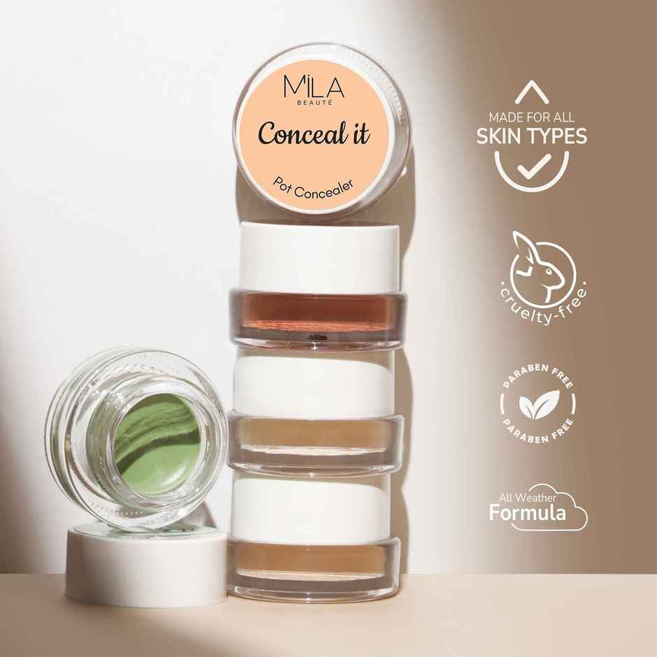 Mila Beaute Conceal It Pot Concealer Spf15 Natural Matte Finish - 03 Cream Beige
