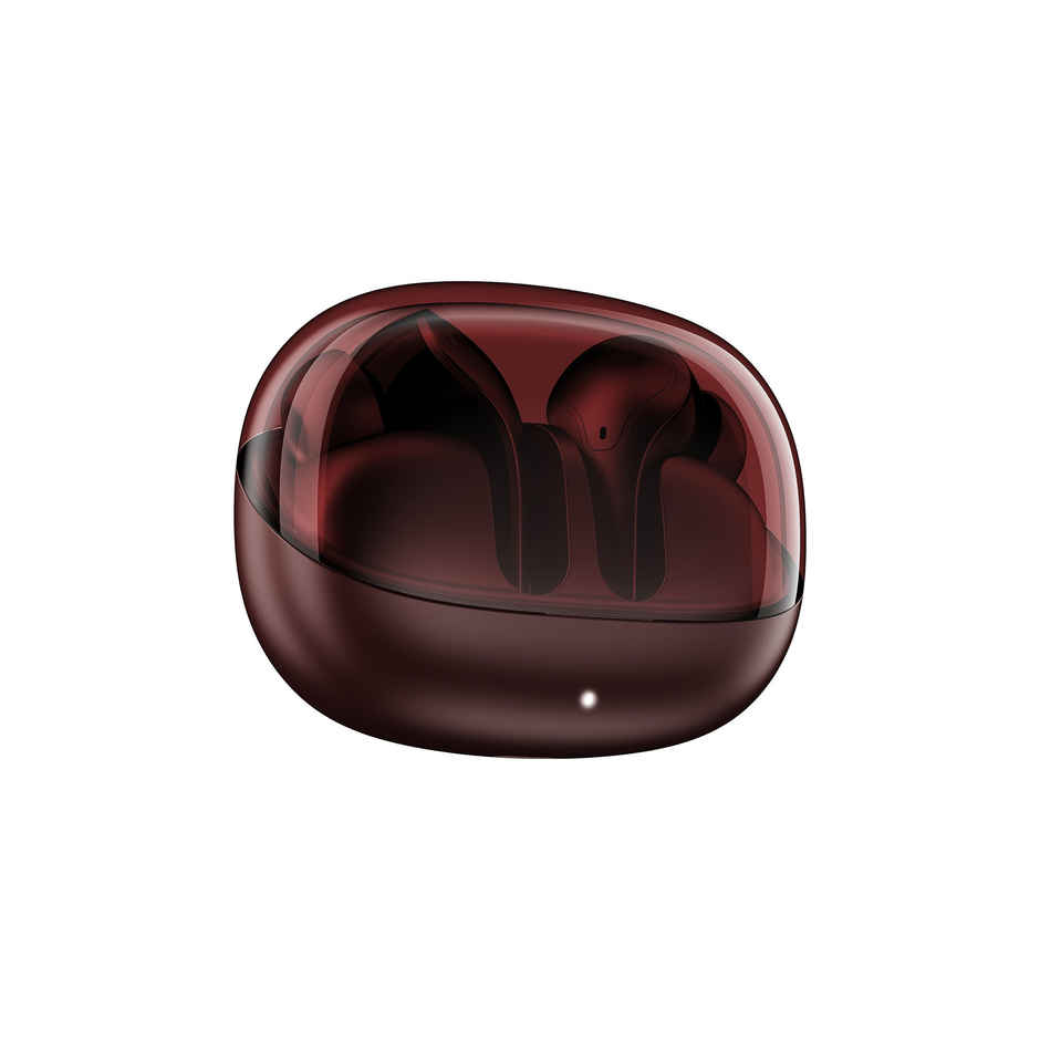 boAt Airdopes Plus 311, Glass Design, ENx Tech, Fast Charge, 50H Battery,TWS Ear Buds | Crimson Red