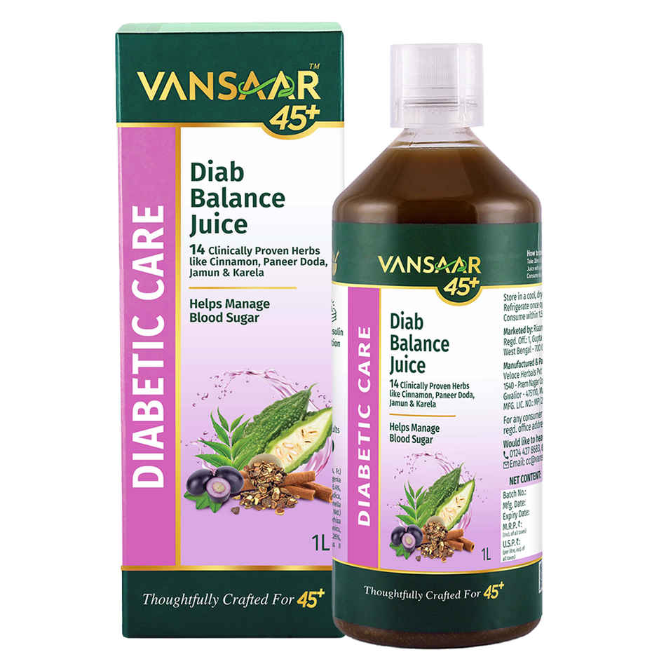 Vansaar 45+ Diab Balance Juice - Diabetes Care Juice