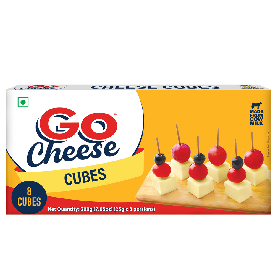 Go Cheese Processed- Square Cubes