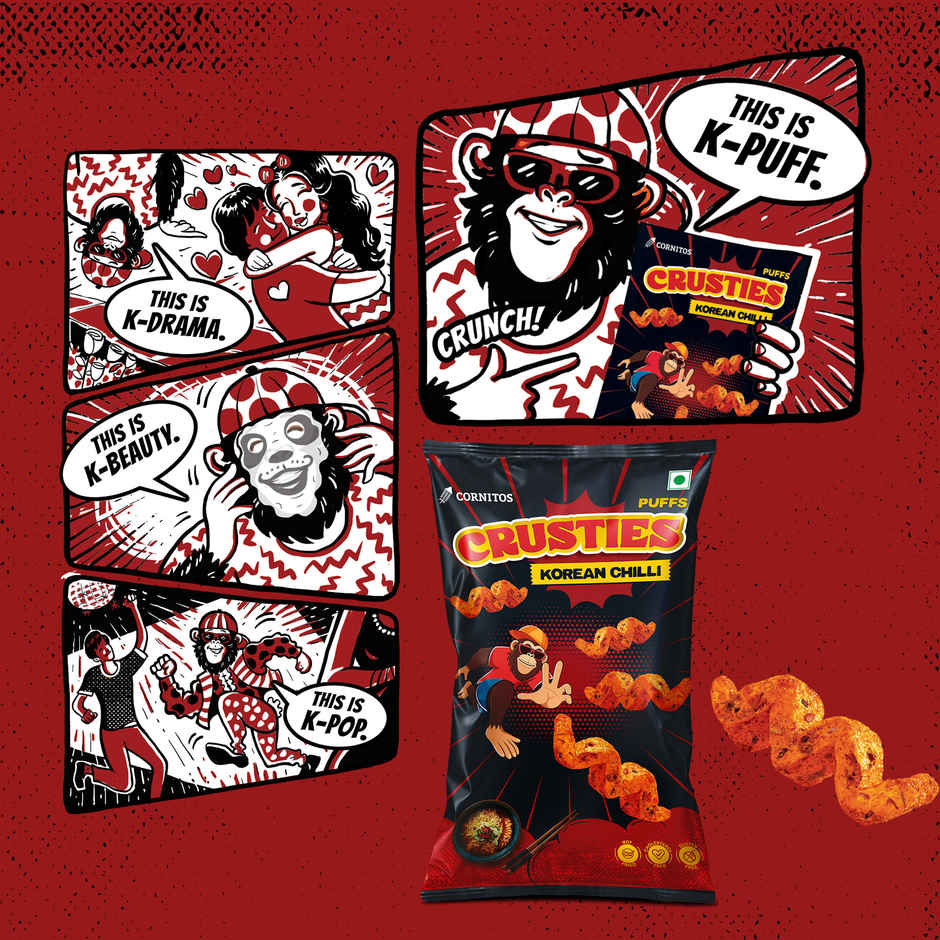 Cornitos Crusties Puffs Korean Chilli Flavour