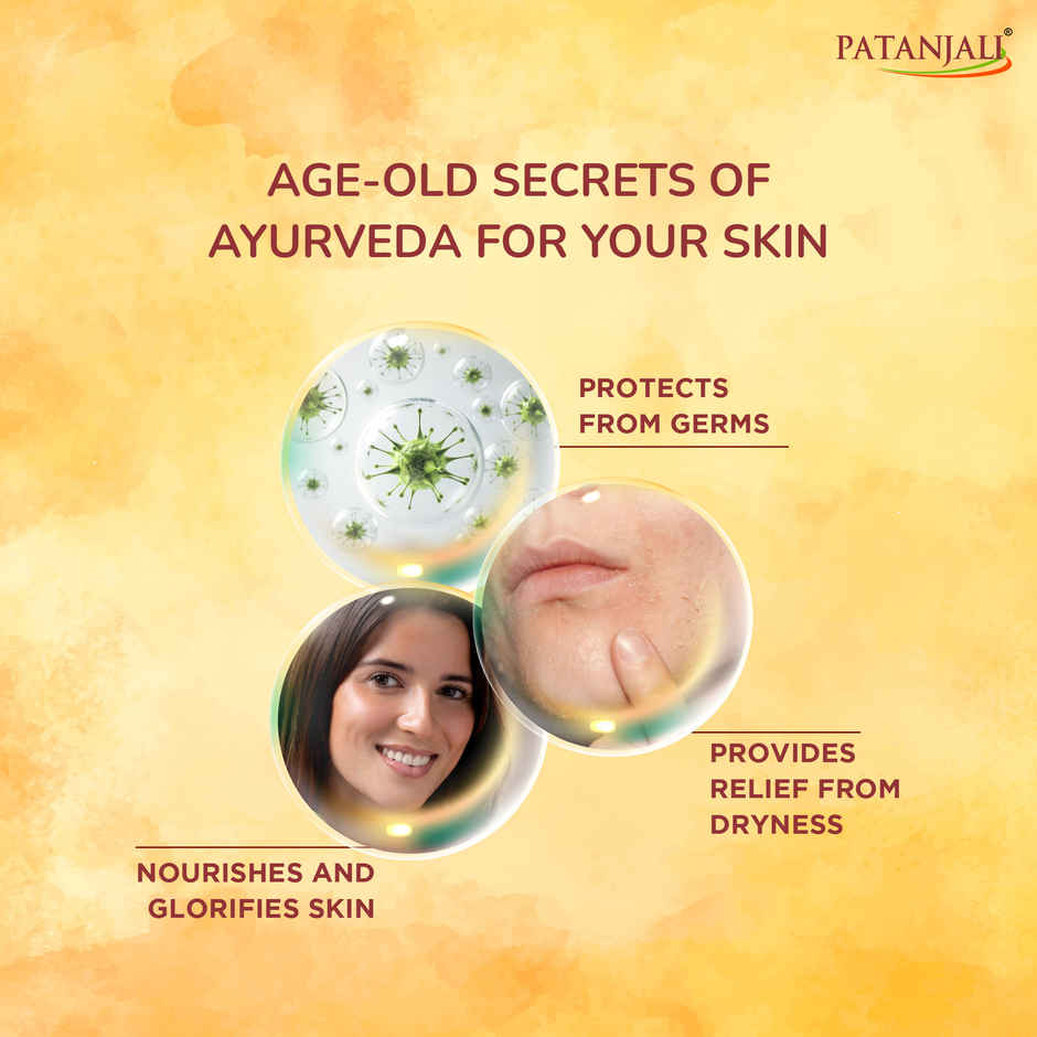 Patanjali Haldi Chandan Kanti Soap - Natural Glow Bathing Bar