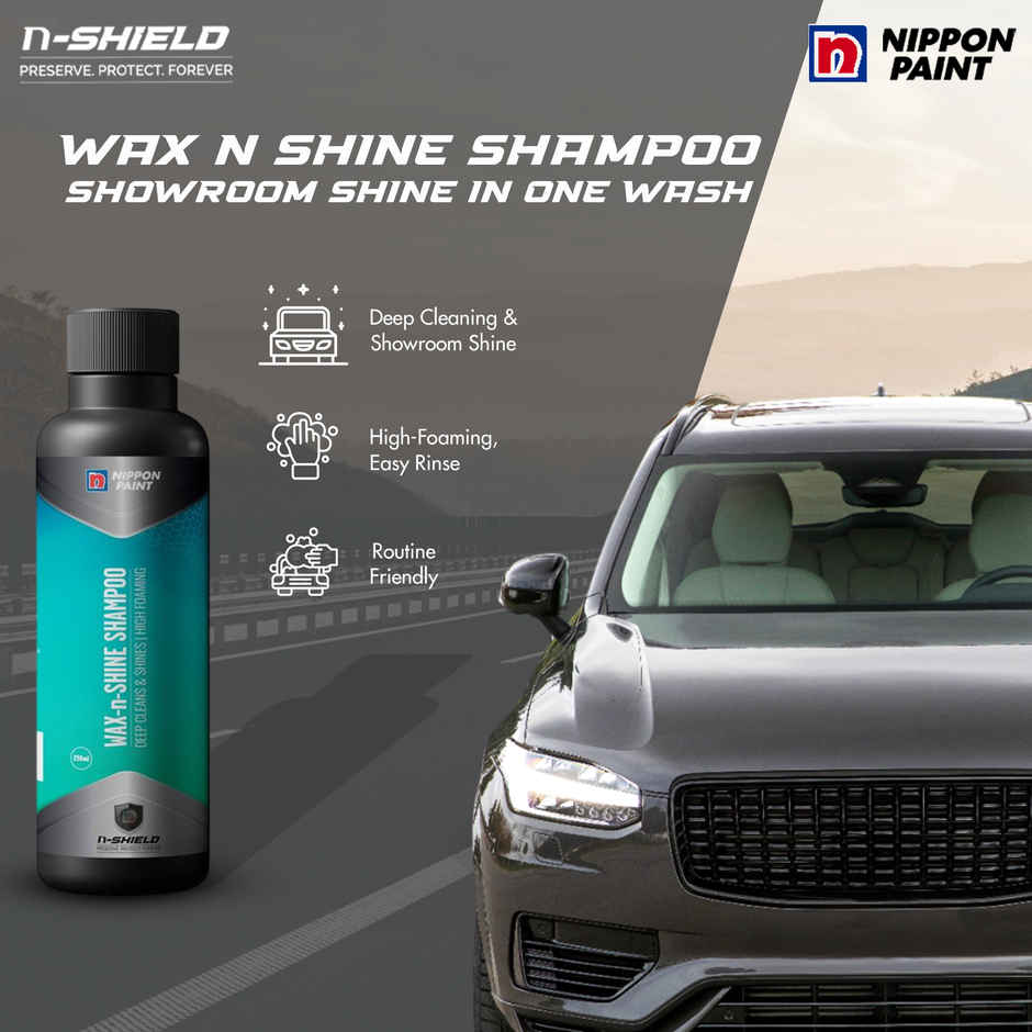 Nippon Paint Wax N Shine Car Shampoo | Long-Lasting Wax Protection & Glossy Shine