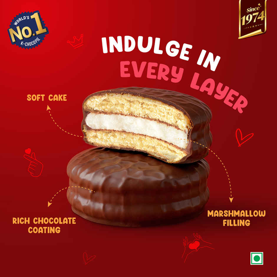 Orion Choco Pie | Chocolate Coated Soft Biscuit