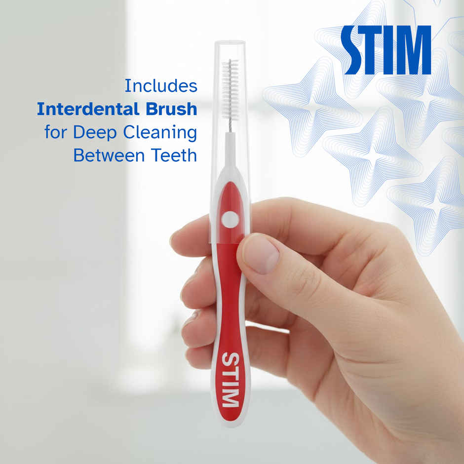 STIM Plus Toothbrush 4500 plus Ultra-Soft Bristles Tapered Tips for Sensitive Teeth