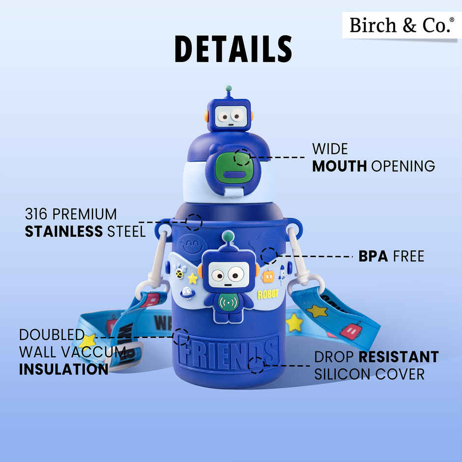 Birch & Co. Kids Water Bottle | Dark Blue