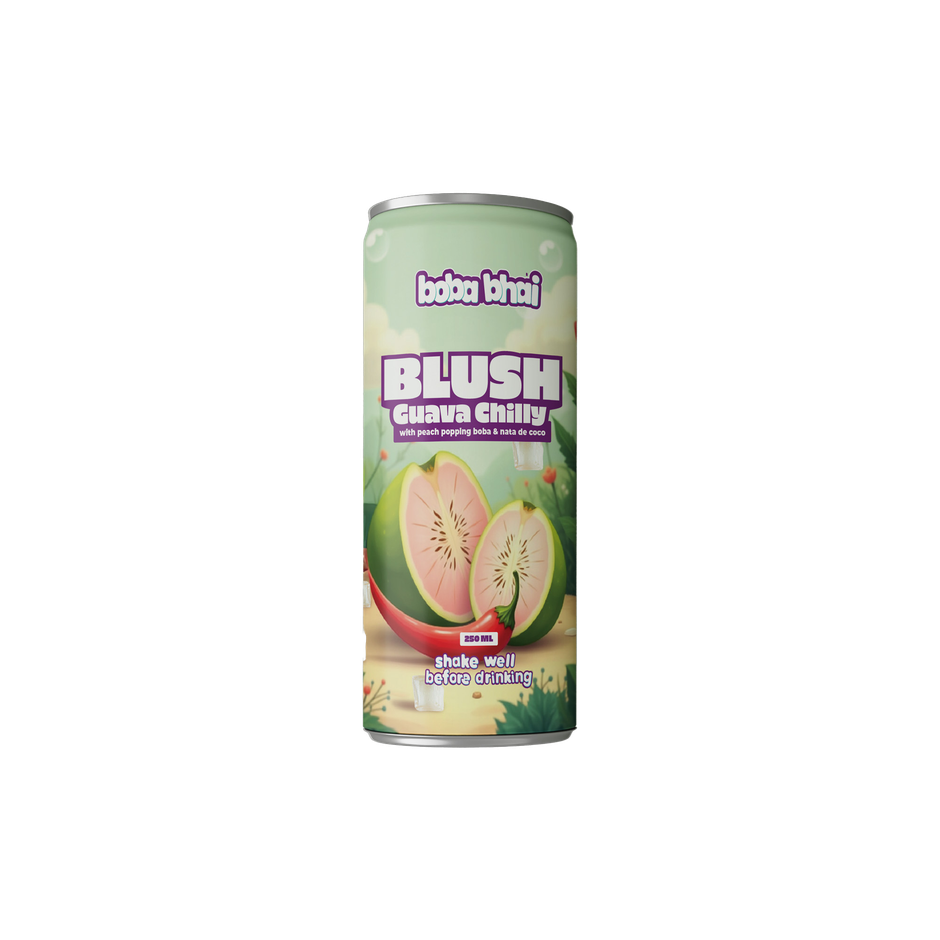 Boba Bhai Guava Fruit Drink with Popping Bubbles & Nata de Coco