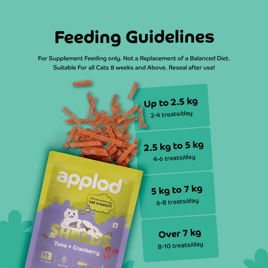 Applod Fish & Cranberry Crunchy Cat Treat |  For Kitten & Adult Cats