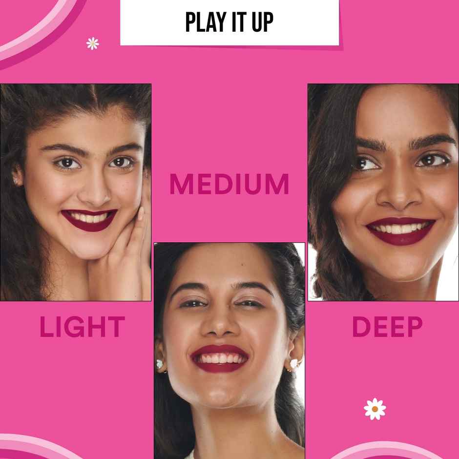 Sugar Pop Matte Lipcolour - 04 Raspberry(1.6ml) & Sugar Pop Nourishing Lip Balm 06 Strawberry(4.5gms) Combo