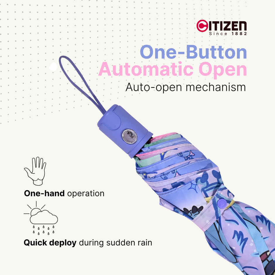 Citizen 3 Fold Auto Kids Umbrella Lilo Stitch Print