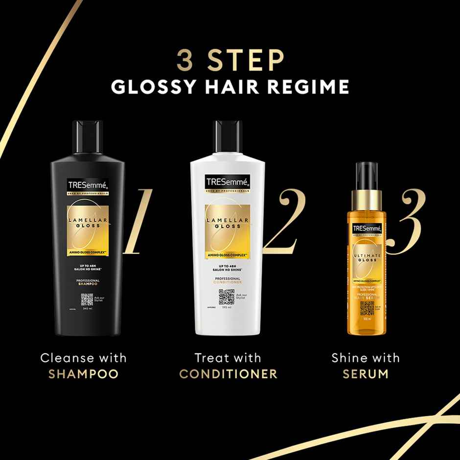 Tresemme Lamellar Gloss Shampoo, With Amino Gloss Complex, For Ultra Shiny, Glossy Hair