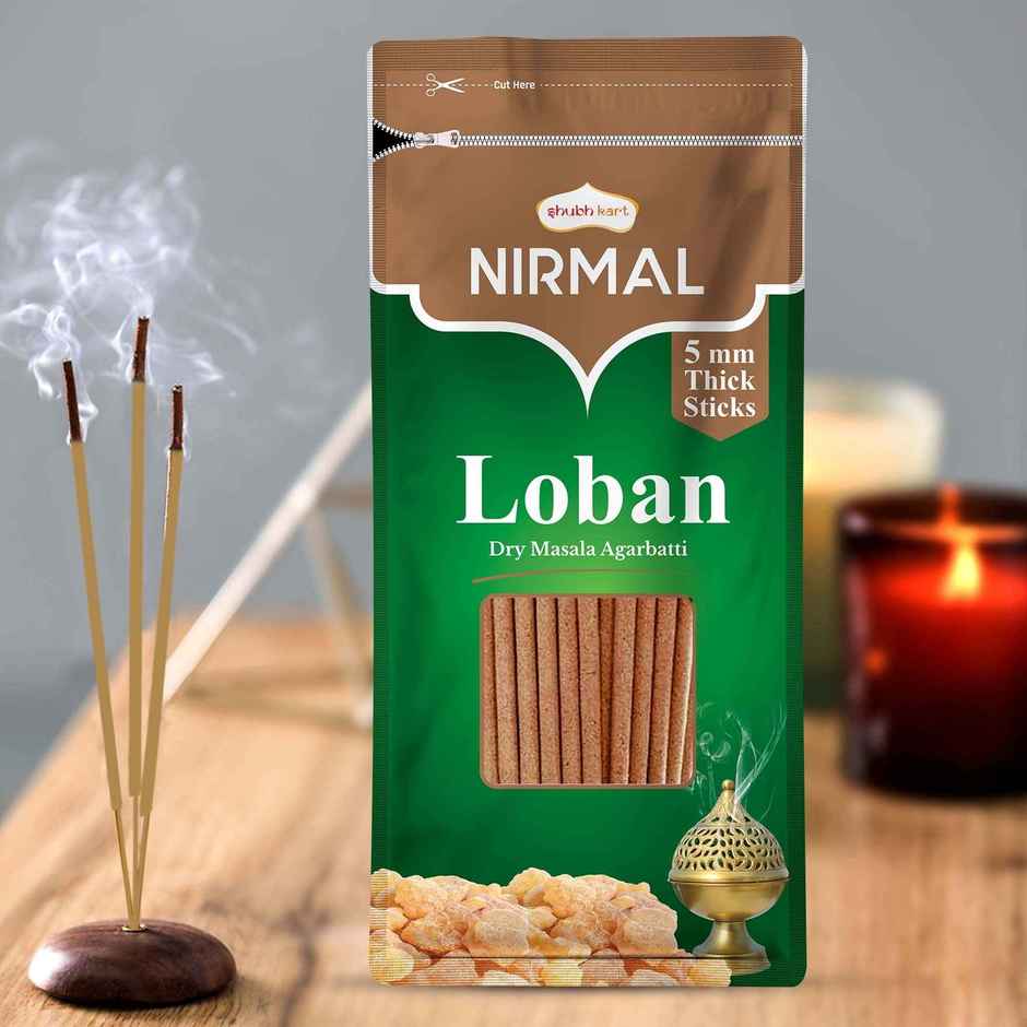 Nirmal Loban Dry Masala Agarbatti Zipper | Shubhkart