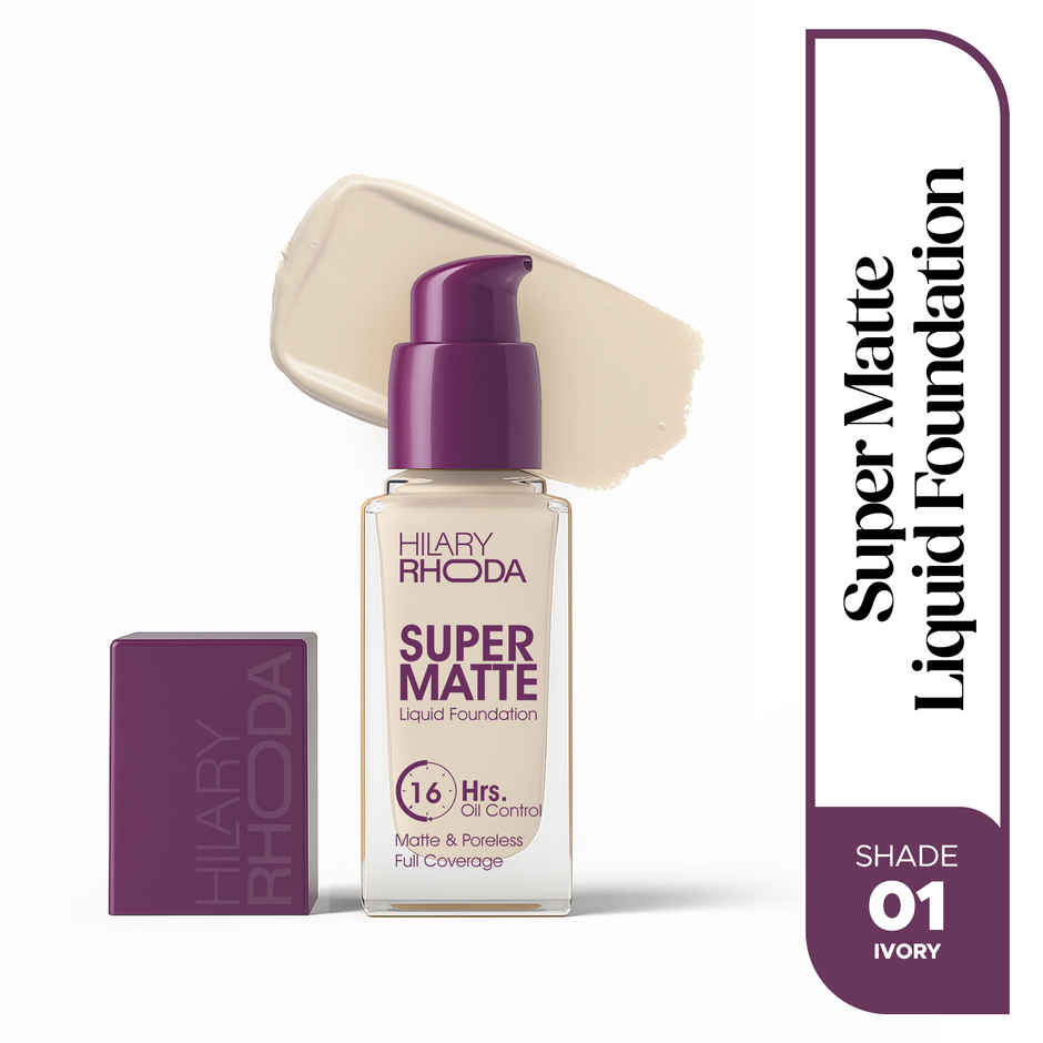 Hilary Rhoda Super Matte Liquid Foundation | Ivory Shade 01