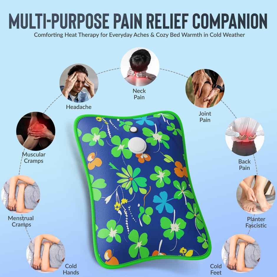 Aroma HGB1 Heating Warm Gel Bag For Backpain,Cramps, Bedwarmers, Joint Pain Relief Design May Vary