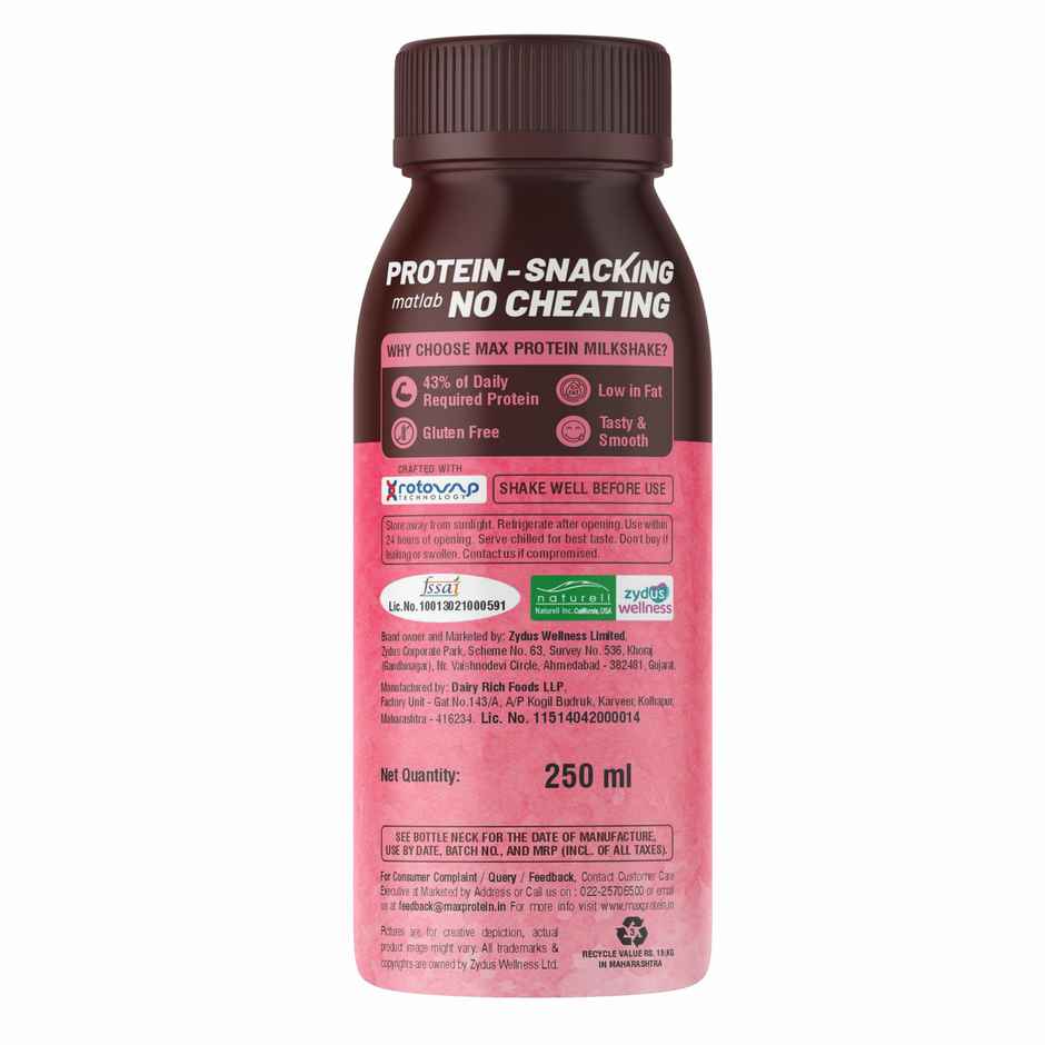 RiteBite Max Protein Berry Blush 26g Protein Milkshake